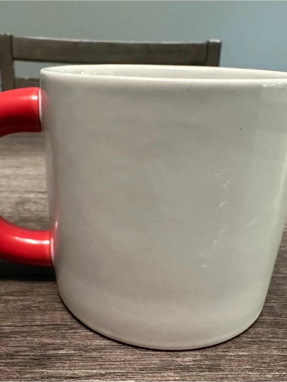 Target White Ceramic Mug with Red Handle - Home Dining